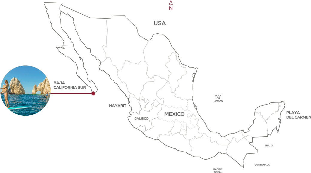 Los Cabos map
