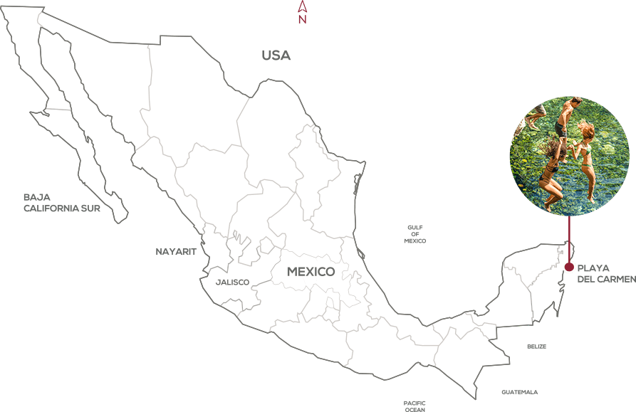 Riviera Maya Map